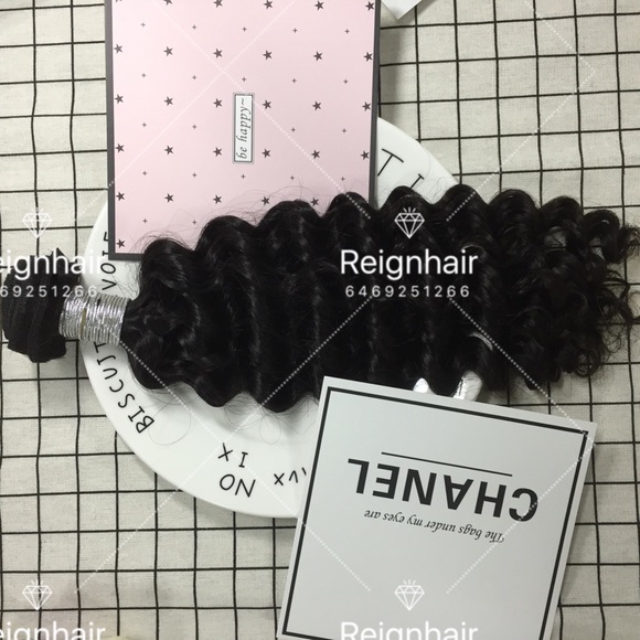 100% Human Virgin Hair ( Deep wave)7A main image 4